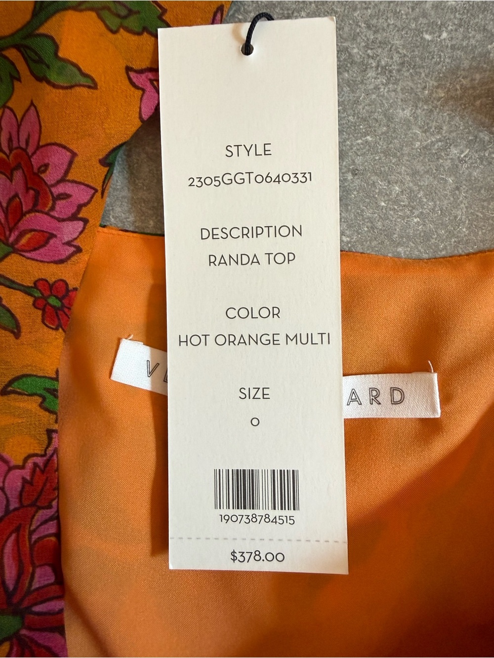 Veronica Beard Randa Top Silk Ruffle Peplum Floral Size 0 NWT - Picture 12 of 14